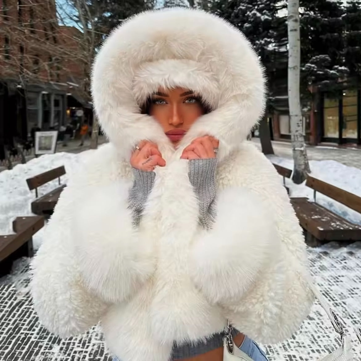 Fourrure d'Hiver Blanche