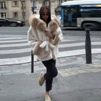 Hooded Fur Coat