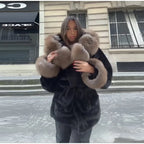 Hooded Fur Coat